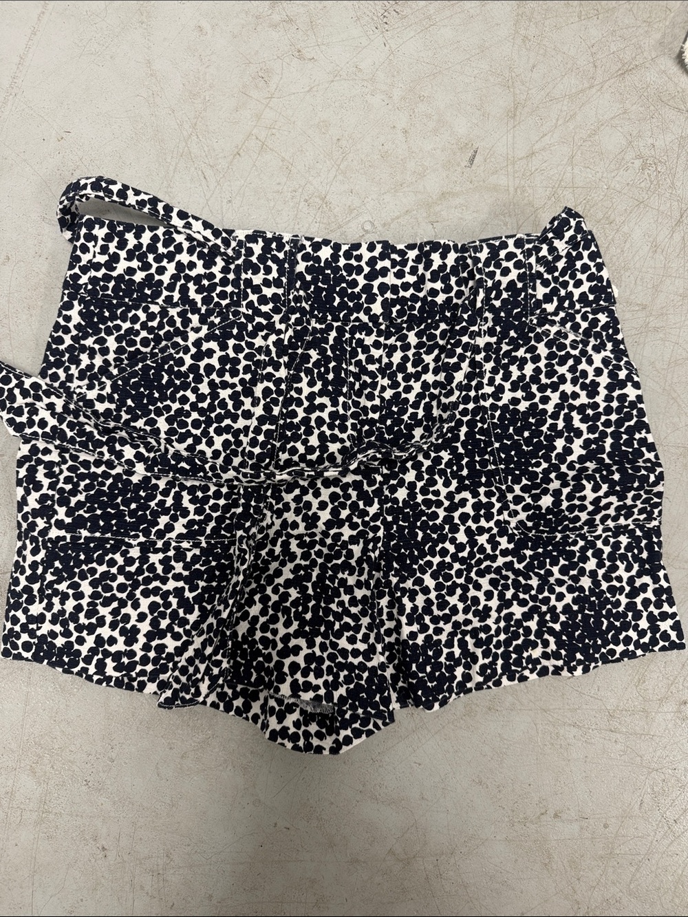 High-Waist Navy Spot Print Women’s Shorts NEW Never Worn Size 10 Ann Taylor LOFT